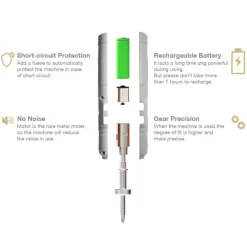 Akku-Mini-Elektroschrauber-Set – Kompaktes Elektrowerkzeug für schnelle Reparaturen
