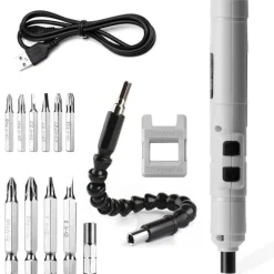 Akku-Mini-Elektroschrauber-Set – Kompaktes Elektrowerkzeug für schnelle Reparaturen