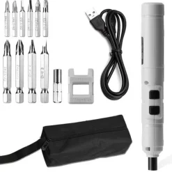 Akku-Mini-Elektroschrauber-Set – Kompaktes Elektrowerkzeug für schnelle Reparaturen