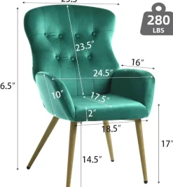 Akzentstuhl aus Samt – Moderne, elegante Wohnzimmermöbel