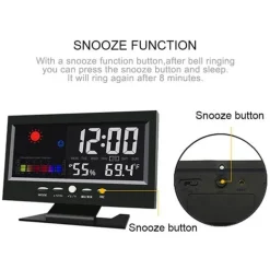 Alarm Pro LCD-Wetterstationsuhr