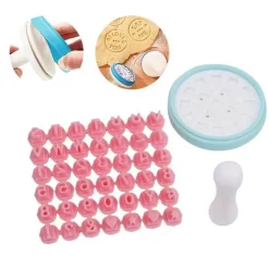 Alphabet-Plätzchen-Stempel-Set, lustige Backformen für kreative Dekoration