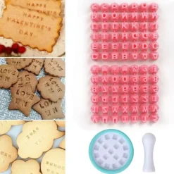 Alphabet-Plätzchen-Stempel-Set, lustige Backformen für kreative Dekoration