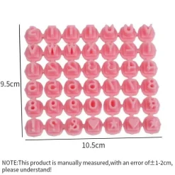 Alphabet-Plätzchen-Stempel-Set, lustige Backformen für kreative Dekoration