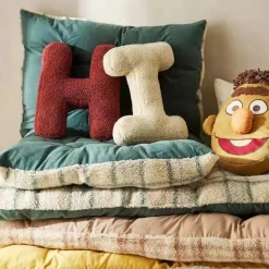 Alphora Alphabet Letter Fleece Pillow – Cozy Decorative A-Z Cushions