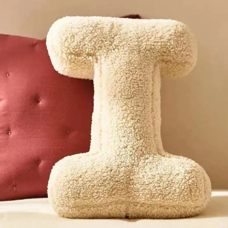 Alphora Alphabet Letter Fleece Pillow – Cozy Decorative A-Z Cushions