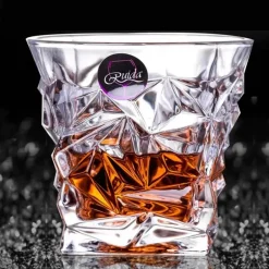 Altmodisches Whiskybecher-Set – Scotch-Bourbon-Gläser für Cocktails