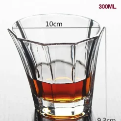 Altmodisches Whiskybecher-Set – Scotch-Bourbon-Gläser für Cocktails