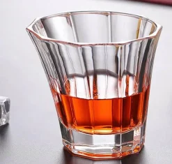 Altmodisches Whiskybecher-Set – Scotch-Bourbon-Gläser für Cocktails