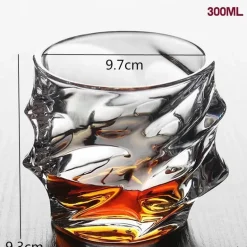 Altmodisches Whiskybecher-Set – Scotch-Bourbon-Gläser für Cocktails