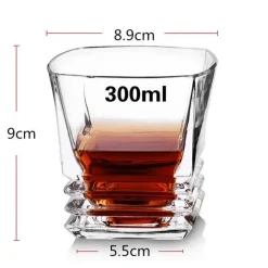 Altmodisches Whiskybecher-Set – Scotch-Bourbon-Gläser für Cocktails