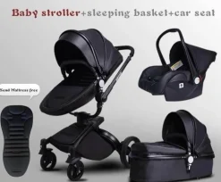 Aluminium 3-in-1 Kinderwagen - Modernes, stilvolles Design