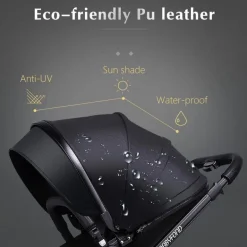 Aluminium 3-in-1 Kinderwagen - Modernes, stilvolles Design