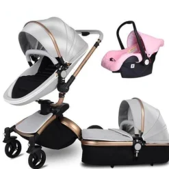Aluminium 3-in-1 Kinderwagen - Modernes, stilvolles Design