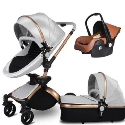 Aluminium 3-in-1 Kinderwagen - Modernes, stilvolles Design
