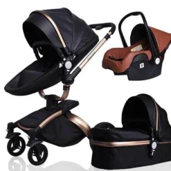 Aluminium 3-in-1 Kinderwagen - Modernes, stilvolles Design