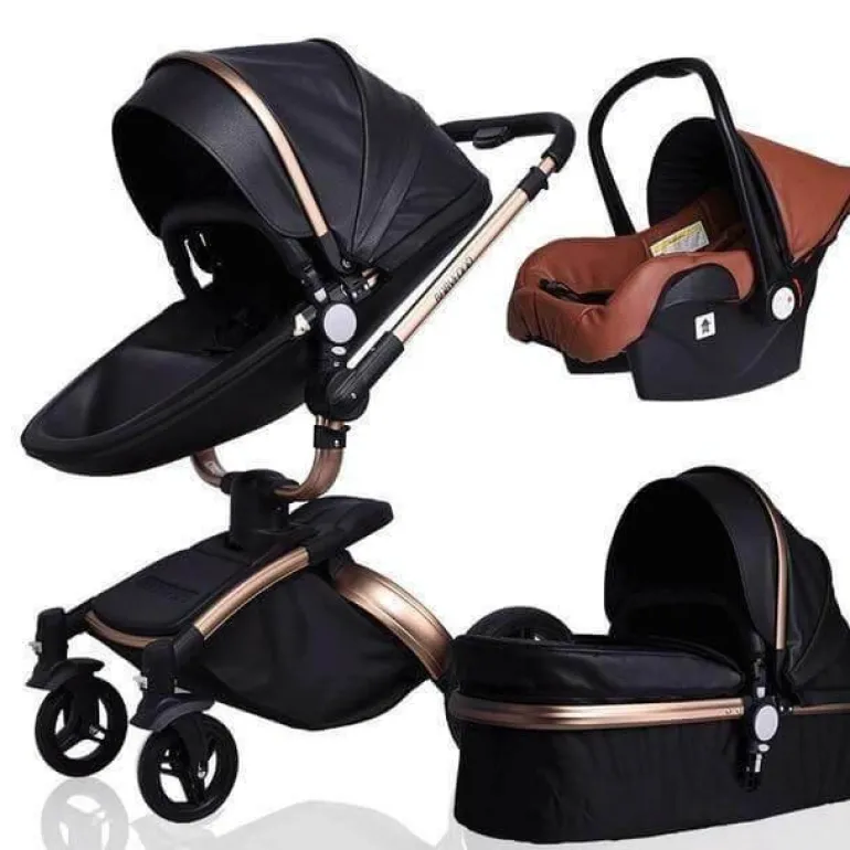 Aluminium 3-in-1 Kinderwagen - Modernes, stilvolles Design