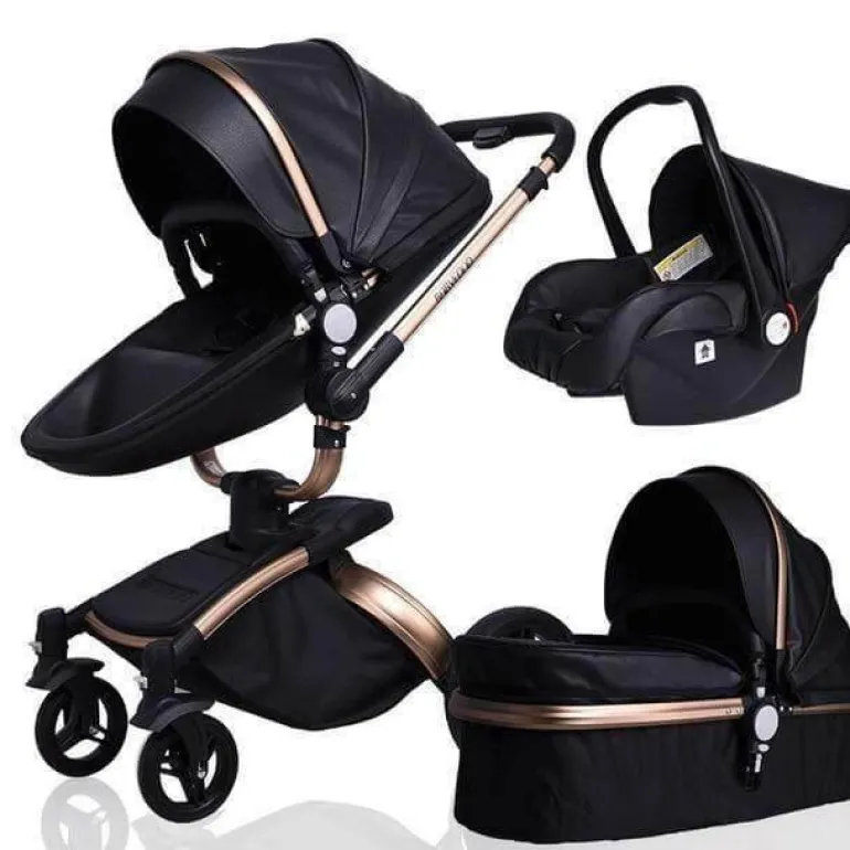 Aluminium 3-in-1 Kinderwagen - Modernes, stilvolles Design