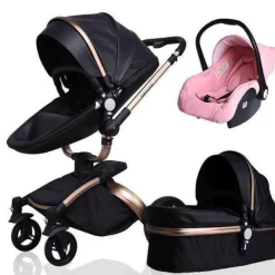 Aluminium 3-in-1 Kinderwagen - Modernes, stilvolles Design