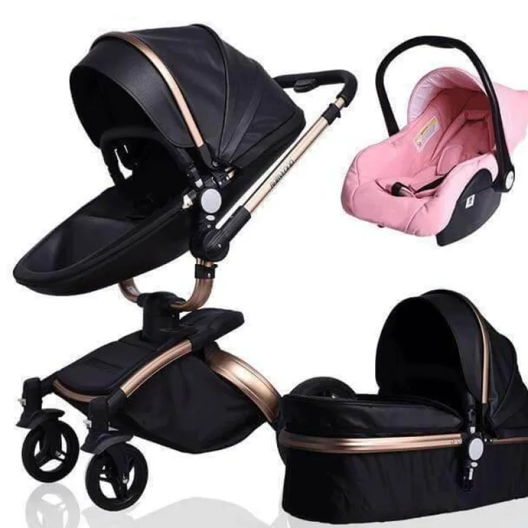 Aluminium 3-in-1 Kinderwagen - Modernes, stilvolles Design