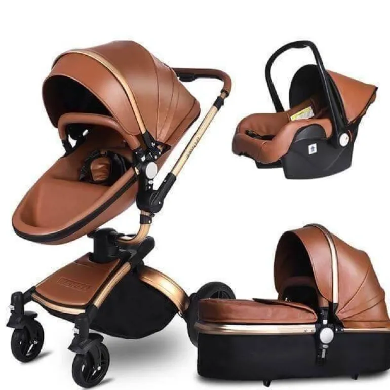 Aluminium 3-in-1 Kinderwagen - Modernes, stilvolles Design