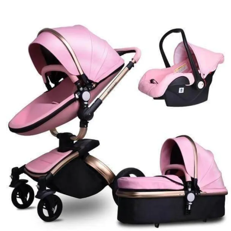 Aluminium 3-in-1 Kinderwagen - Modernes, stilvolles Design
