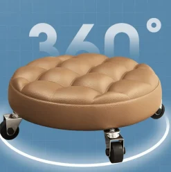 Aluminum Alloy Low Stool - Elegant Lazy Home Furniture