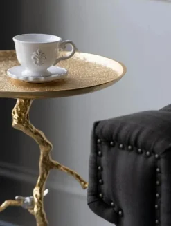 Aluminum Coffee Table - Modern Tree Branch Design Minimalist Furniture