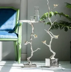 Aluminum Coffee Table - Modern Tree Branch Design Minimalist Furniture