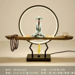 Aluminum Ring Table Lamp - Modern Creative Lighting