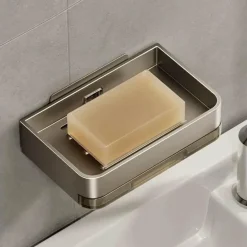 Aluminum Soap Holder - Durable Bathroom Organizer