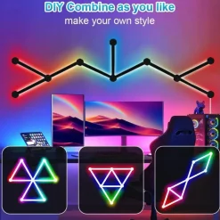 Ambient App-gesteuerte Mosaik-Wandlampe – Smartes LED-Licht