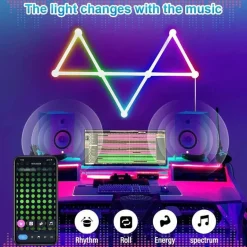 Ambient App-gesteuerte Mosaik-Wandlampe – Smartes LED-Licht