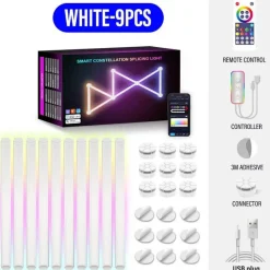 Ambient App-gesteuerte Mosaik-Wandlampe – Smartes LED-Licht