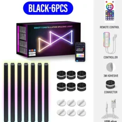 Ambient App-gesteuerte Mosaik-Wandlampe – Smartes LED-Licht