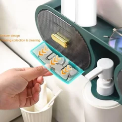 An der Wand montiertes, wasserdichtes Badezimmer-Aufbewahrungsregal – eine organisierte Regallösung