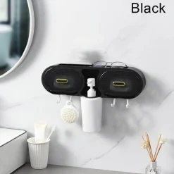 An der Wand montiertes, wasserdichtes Badezimmer-Aufbewahrungsregal – eine organisierte Regallösung