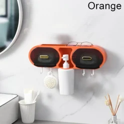 An der Wand montiertes, wasserdichtes Badezimmer-Aufbewahrungsregal – eine organisierte Regallösung