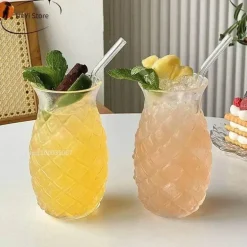 Ananas-Cocktailglas – 480 ml, geprägtes Trinkgeschirr für die Hausbar
