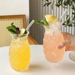 Ananas-Cocktailglas – Kreatives Wein- und Saftglas mit hohem Borosilikatgehalt