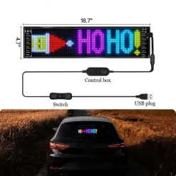 Anpassbares LED-Bluetooth-Autoschild - Fun Ride Display