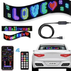 Anpassbares LED-Bluetooth-Autoschild - Fun Ride Display