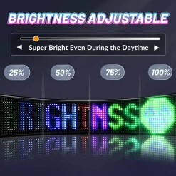 Anpassbares LED-Bluetooth-Autoschild - Fun Ride Display