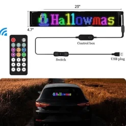 Anpassbares LED-Bluetooth-Autoschild - Fun Ride Display