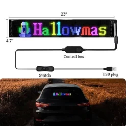 Anpassbares LED-Bluetooth-Autoschild - Fun Ride Display