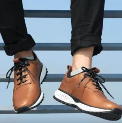 Antibakterielle Leder Outdoor Casual Herrenschuhe