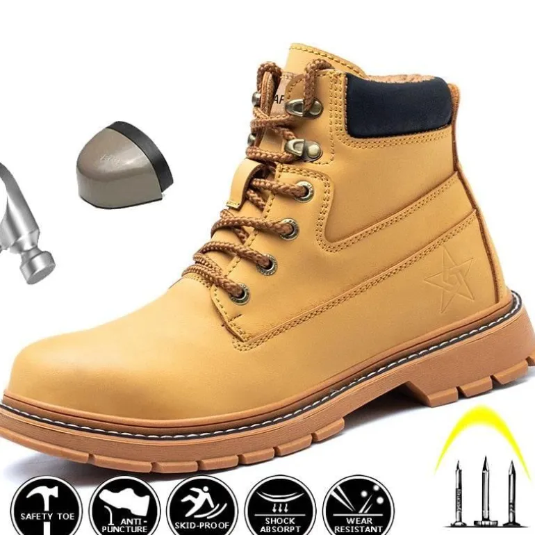 Anti-Ermüdungs-Winter-Industrieschuhe - Bequeme Arbeitsstiefel