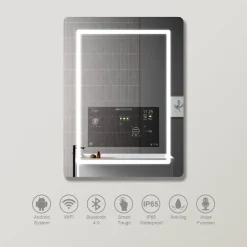 Anti-Fog LED Wall Mirror - Smart Bathroom Mirror Design