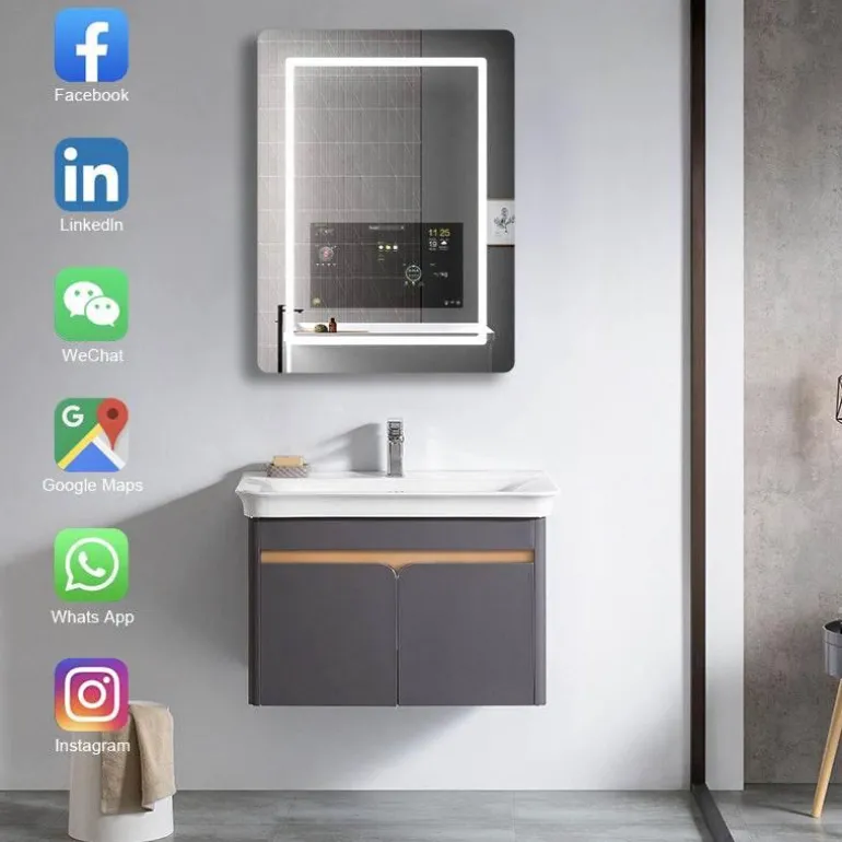 Anti-Fog LED Wall Mirror - Smart Bathroom Mirror Design