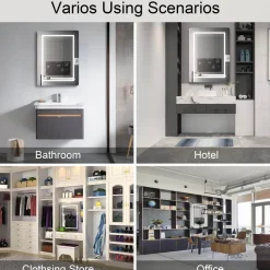 Anti-Fog LED Wall Mirror - Smart Bathroom Mirror Design